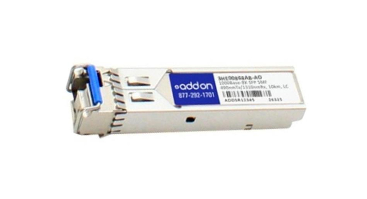 3HE00868ABAO ADDONICS 1Gbps 1000Base-BX-D Single-mode Fiber 10km 1490nmTX/1310nmRX LC Connector SFP Transceiver Module for Alcatel-Lucent Compatible
