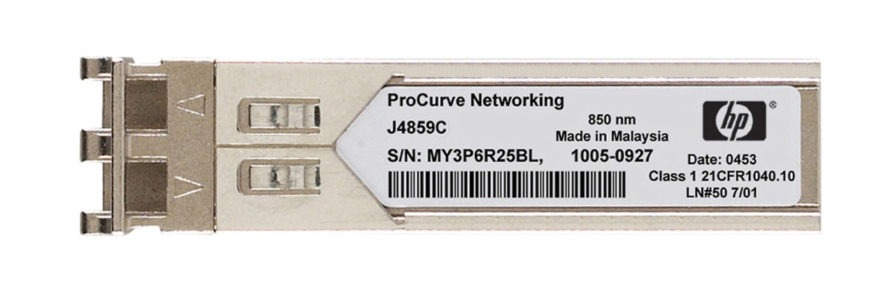 J4859C-FS HP ProCurve 1Gbps 1000Base-LX Single-mode Fiber 10km 1310nm Duplex LC Connector SFP (mini-GBIC) Transceiver Module