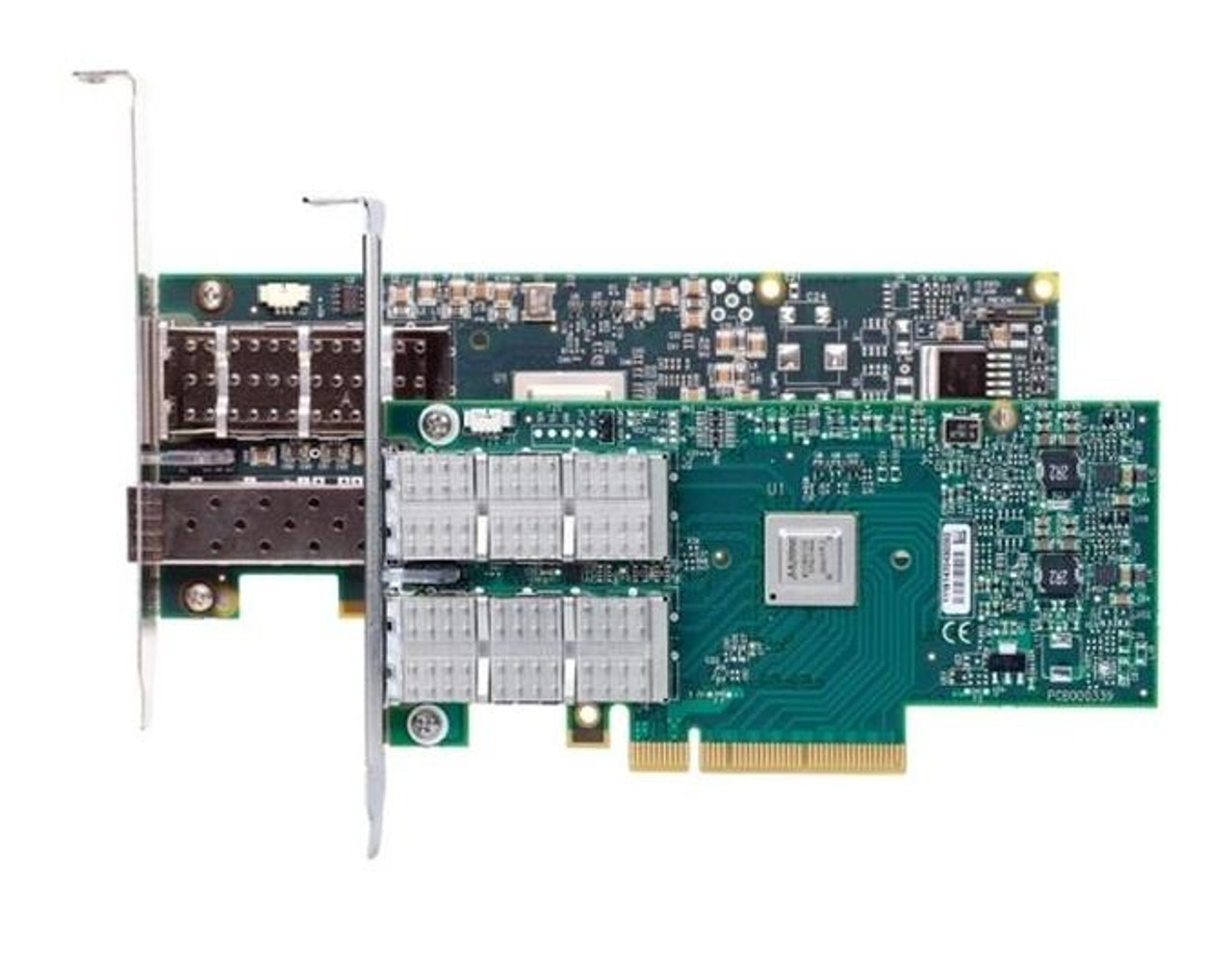 MCX354A-FCAT Mellanox ConnectX-3 Dual-Ports 56Gbps QSFP+ 10 Gigabit Ethernet PCI Express 3.0 x8 Network Adapter with VPI