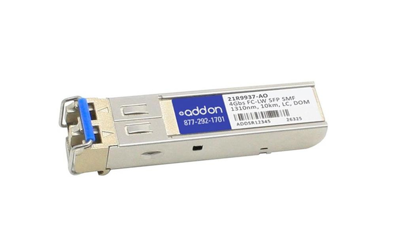 21R9937AO ADDONICS 4Gbps 4GBase-LX Single-mode Fiber 10km 1310nm Duplex LC Connector SFP Transceiver Module for IBM Compatible