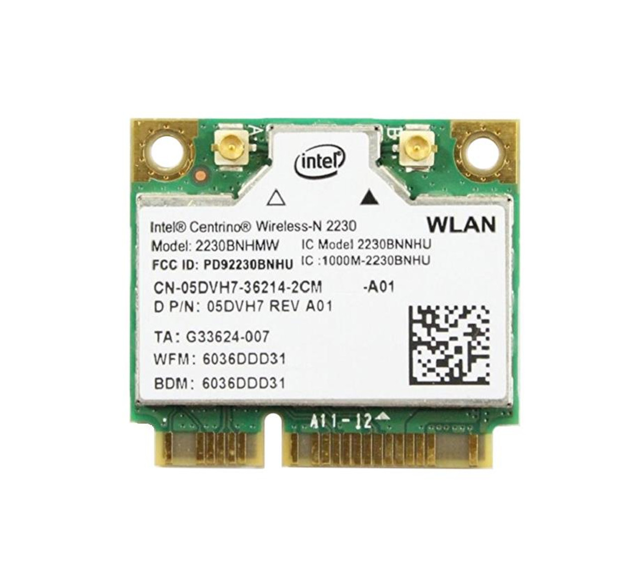 5DVH7 Dell 300 Mbps IEEE 802.11 b/g/n Mini PCI Express Wireless G Network Card for Vostro 5560