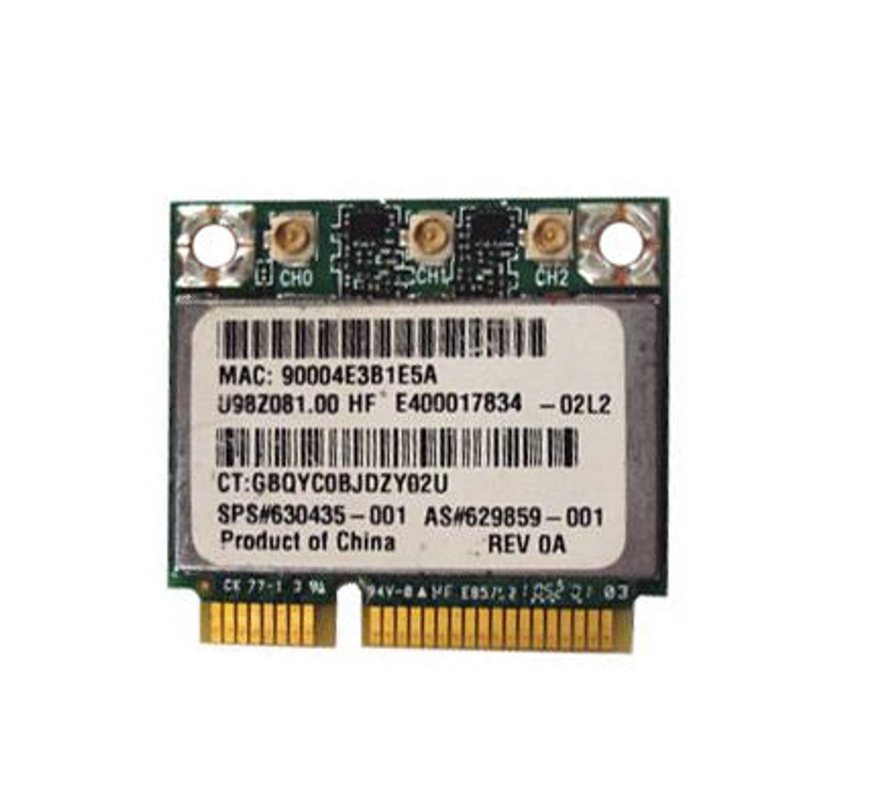 630435-001 HP Atheros 300Mbps 2.4GHz IEEE 802.11b/g/n PCI Express WLAN Wireless Network Card