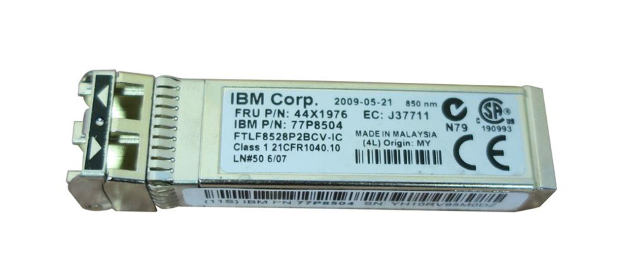 44X1976-06 IBM 8Gbps Multi-mode Fiber Shortwave Fibre Channel 300m 850nm LC Connector SFP+ Optical Transceiver Module for BladeCenter