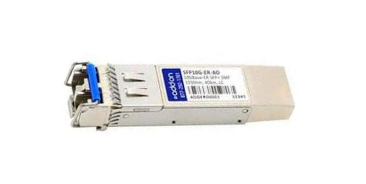 SFP10GERAOT AddOn 10Gbps 10GBase-ER Single-mode Fiber 40km 1550nm Duplex LC Connector SFP+ Transceiver Module