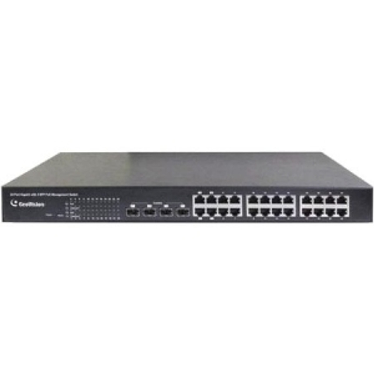 GV-POE2411 GeoVision 24-Port Gigabit 802.3at Web Management PoE Switch Manageable 2 Layer Supported Rack-mountable, Under Table (Refurbished)