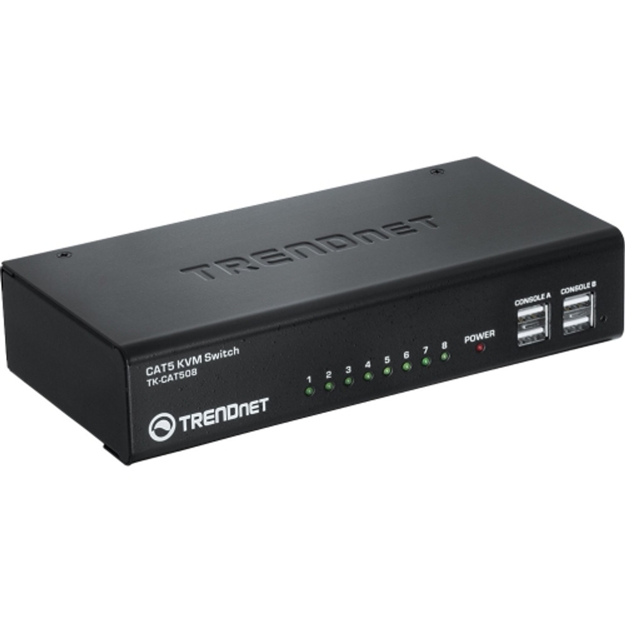 TK-CAT508 TRENDnet Dual Console Sup 8-Ports Cat5 Kvm Switch (Refurbished)