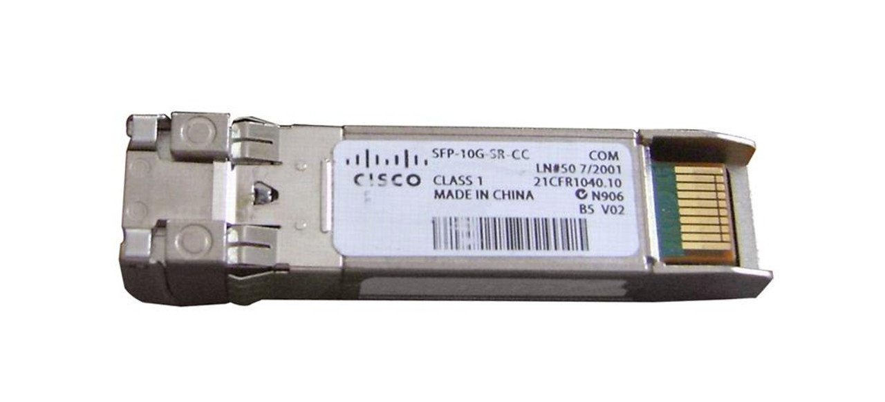 SFP-10GE-SR-CC Cisco 10Gbps 10GBase-SR Multi-Mode Fiber 300m 850nm Duplex LC Connector SFP+ Transceiver Module