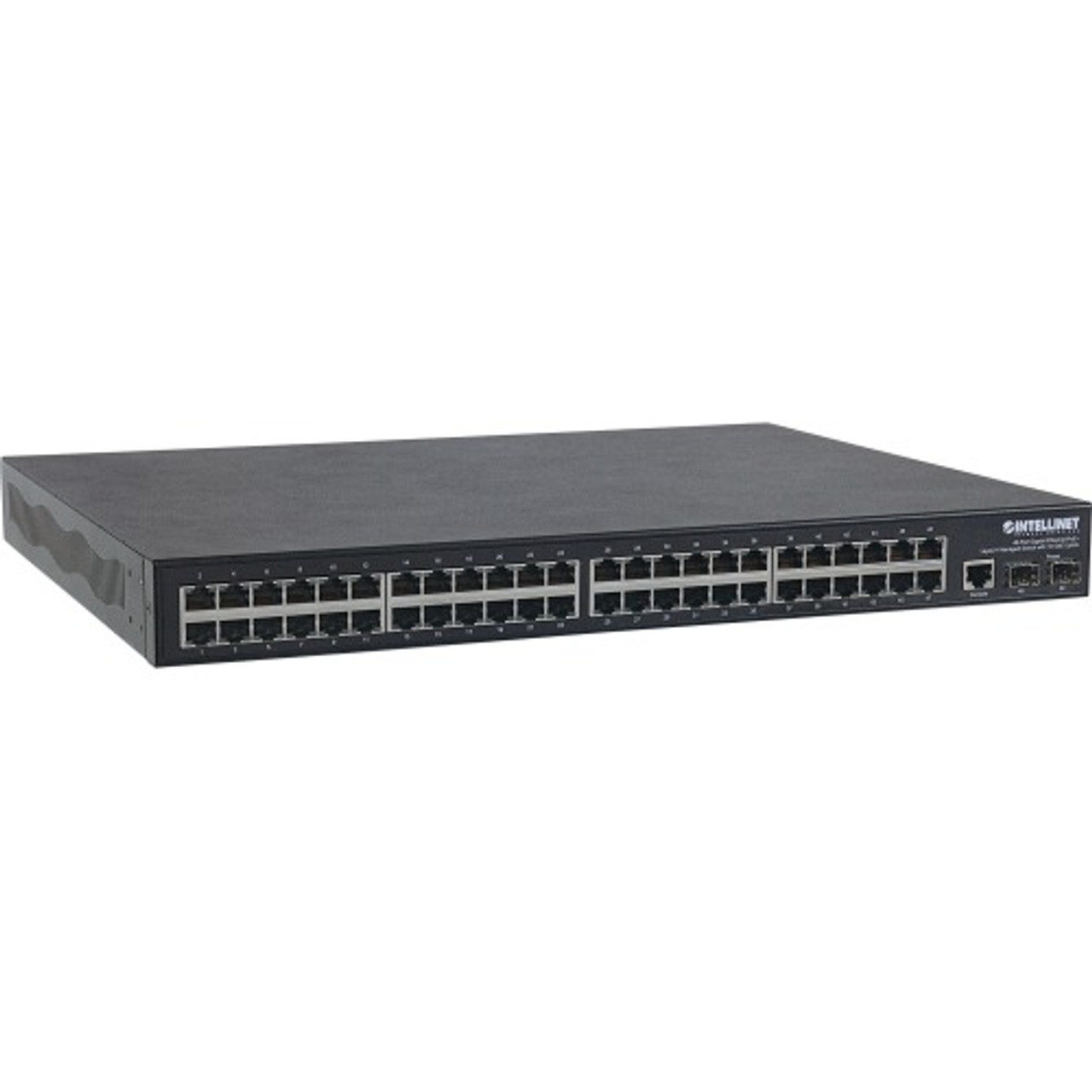561112 Intellinet Network 48-Ports Gigabit Ethernet PoE+ Layer2+ Managed Switch with 2x 10GbE SFP+ Uplink Ports (Refurbished)