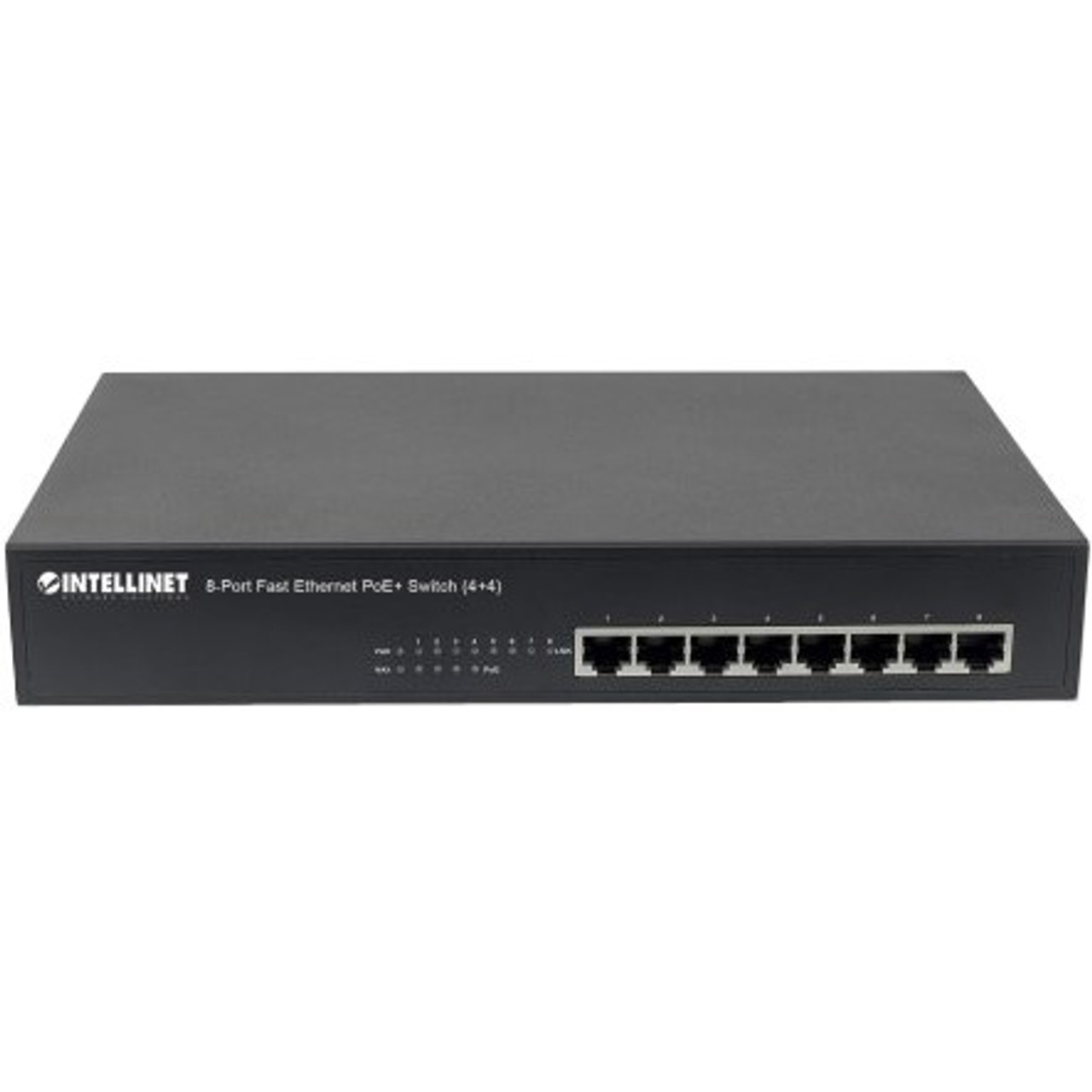561075 Intellinet Network 8-Ports Fast Ethernet PoE+ Switch (Refurbished)