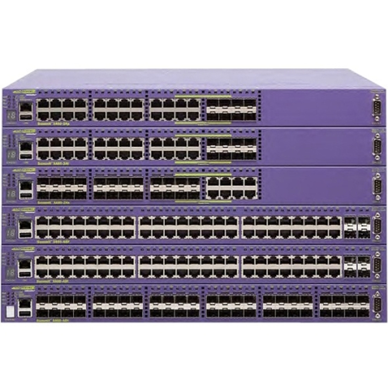 16404T Extreme Networks Summit X460-48p Layer 3 Switch 48-Ports SFP Manageable Stack Port 4 x Expansion Slots 10/100/1000Base-TX 1000Base-X Modular 48 x