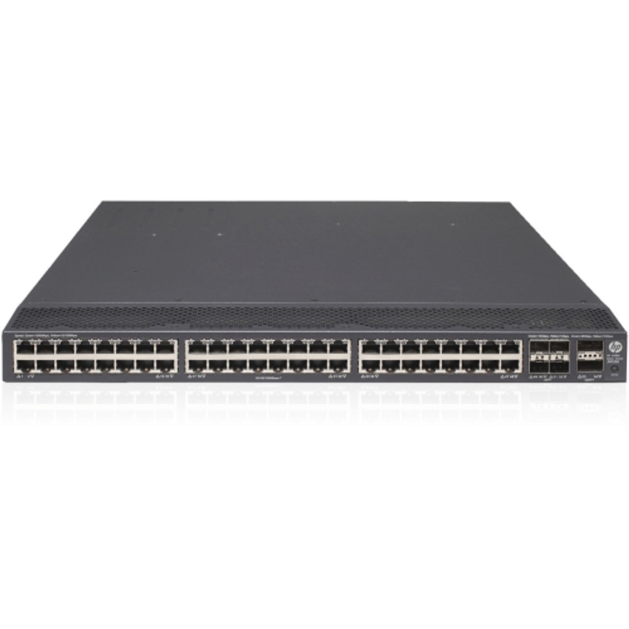 JH038A HP 5900AF-48G-4XG-2QSFP+ 48-Ports QSFP+ 10/100/1000Base-T PoE Manageable Layer 3 Rack-Mountable 1U Gigabit Ethernet Switch (Refurbished)
