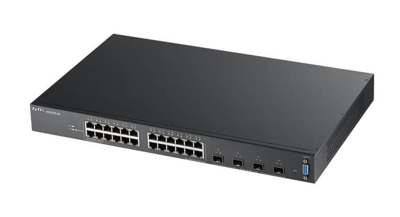 XGS2210-28 Zyxel 24-Ports SFP+ 10/100/1000Base-TX L2 Manageable Gigabit Ethernet Switch with 4x Expansion Slots Rack-mountable 1U (Refurbished)