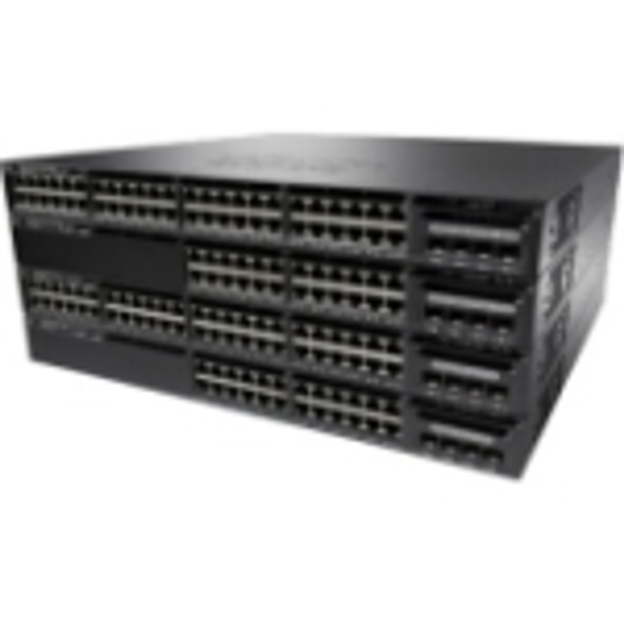 EDU-C3650-48PD-L Cisco Catalyst 3650-48PD-L 48-Ports PoE+ RJ-45 Twisted Pair 10/100/1000 Layer2 Manageable Rack-Mountable 1U and Desktop Switch with 1x Expansion