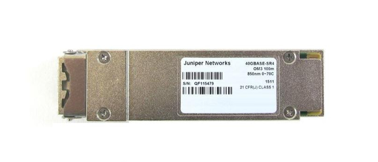 QSFPP-40GBASE-SR4 Juniper 40Gbps 40GBase-SR4 Multi-mode Fiber 150m 850nm MPO Connector QSFP+ Transceiver Module (Refurbished)