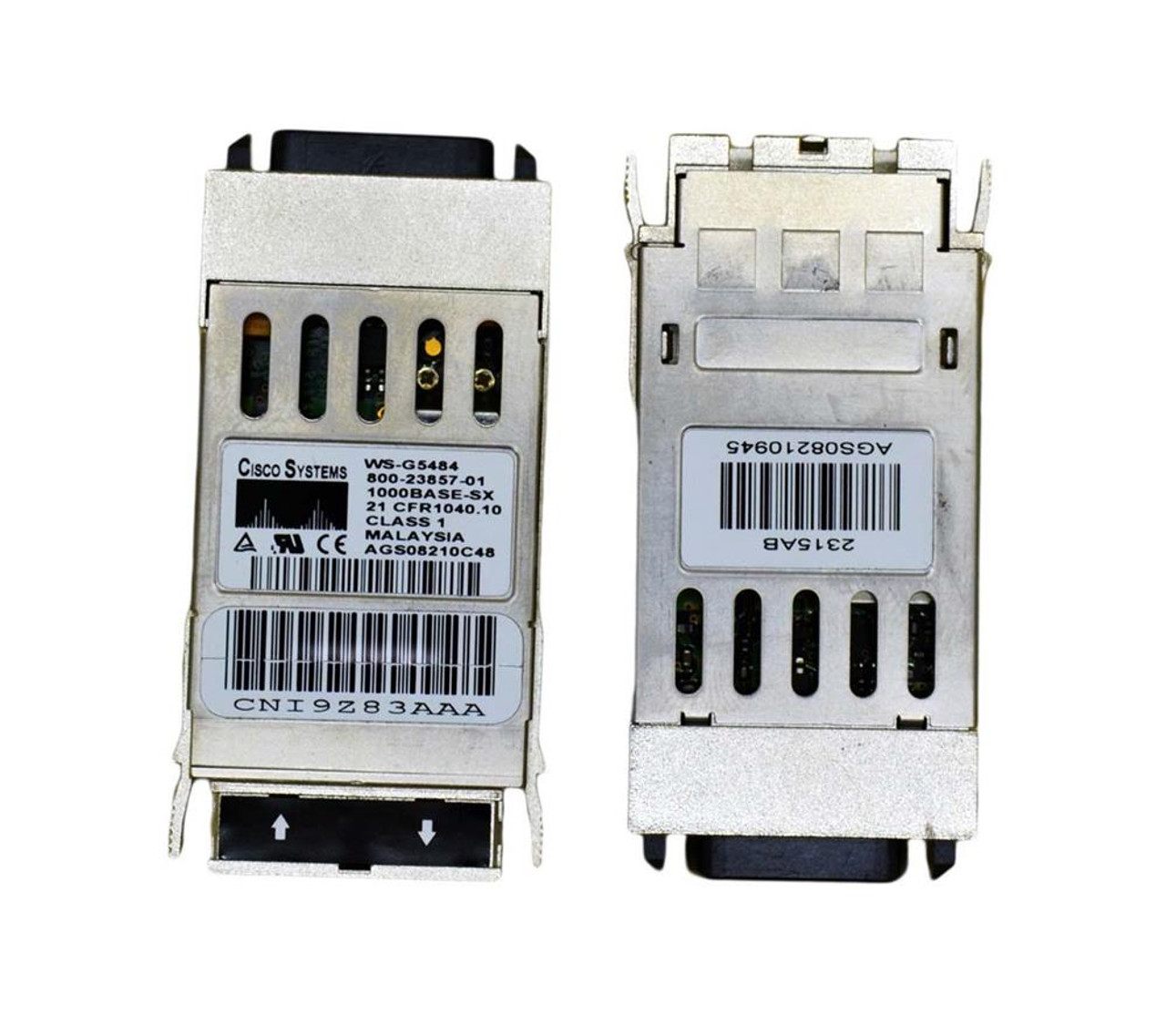 800-23857-01 Cisco 1Gbps 1000Base-SX Multi-mdoe Fiber Short Wave 550m 850nm Duplex SC Connector GBIC Transceiver Module