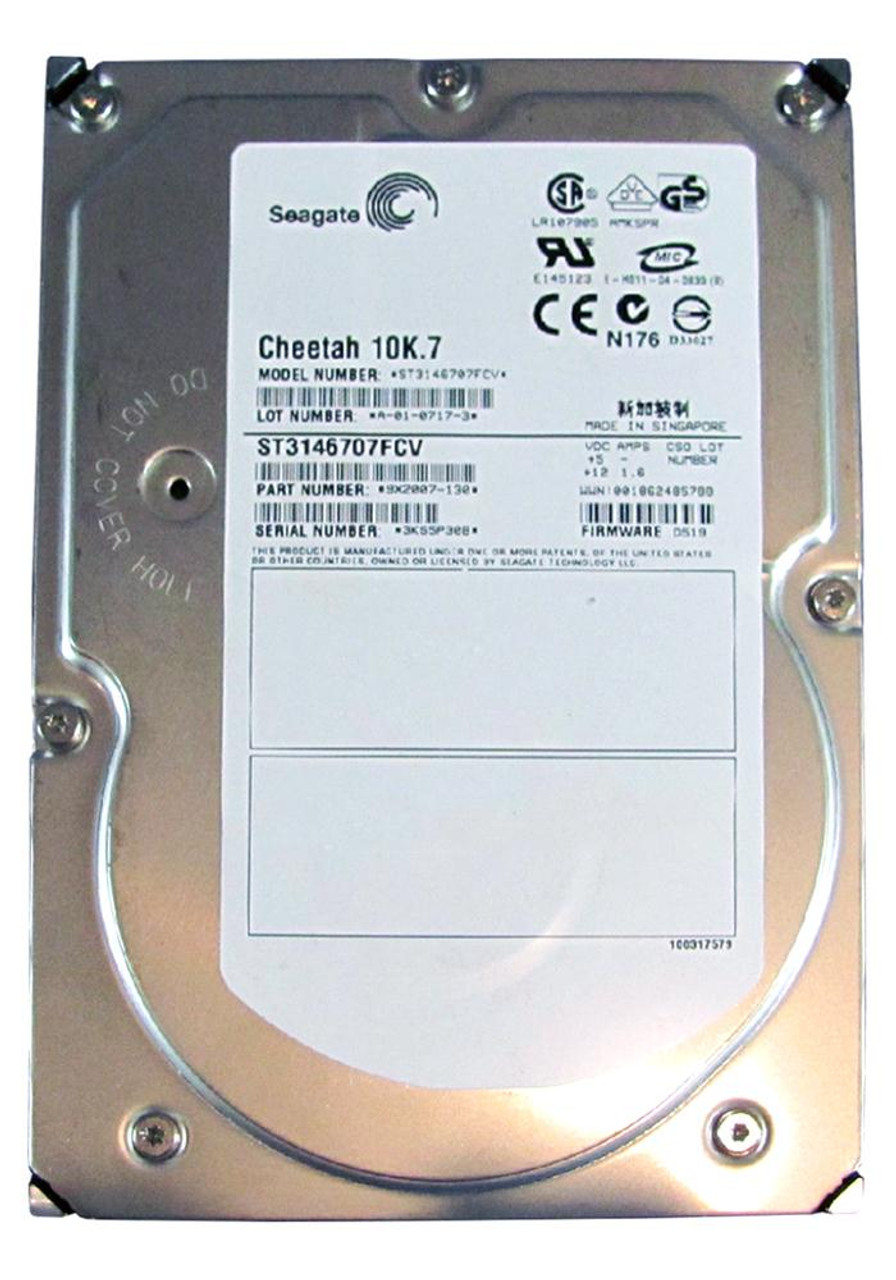 9X2007-130 Seagate Cheetah 10K.7 146GB 10000RPM Fibre Channel 2Gbps 8MB Cache 3.5-inch Internal Hard Drive