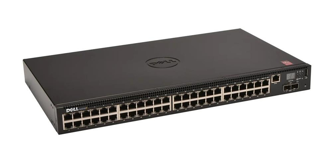 210-ABNY Dell-IMSourcing N2048P Ethernet Switch 48 Network, 2 Expansion Slot Manageable Twisted Pair, Optical Fiber 3 Layer Supported 1U High Rack-mountable