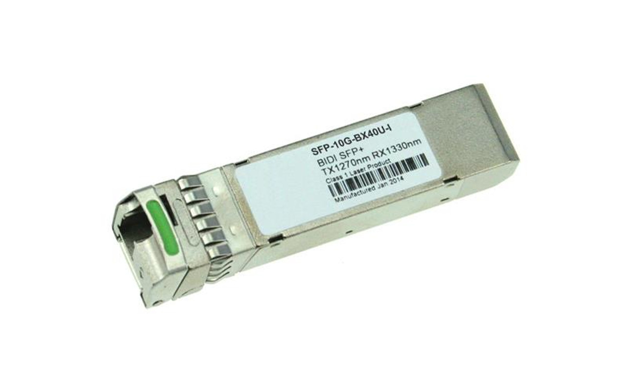 SFP-10G-BX40U-I Cisco 10Gbps 10GBase-BX Single-mode Fiber 40km 1270nmTX/1330nmRX LC Connector SFP+ Transceiver Module with DOM