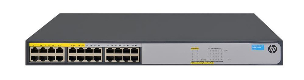 JH019-61001 HPE 1420-24G-PoE+ 24-Ports 10/100/1000Base-T RJ-45 PoE+ Unmanaged Layer2 Rack-mountable Desktop Ethernet Switch (Refurbished)