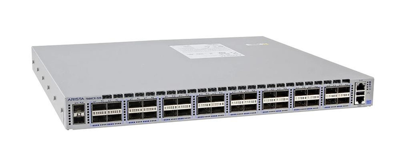 DCS-7060CX2-32S-F Arista Networks 7060CX2-32S Ethernet Switch - Manageable - 3 Layer Supported - Modular - Optical Fiber - 1U High - Rack-mountable - 1 Year Limited 