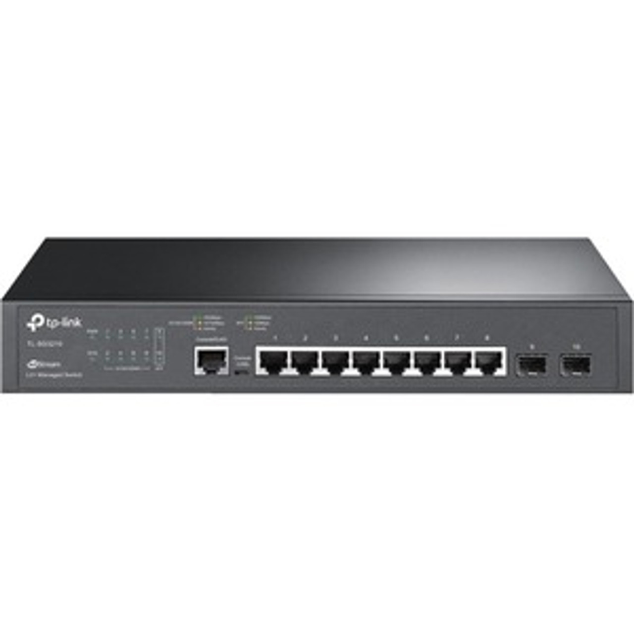 TL-SG3210_V3 TP-Link JetStream 8-Port Gigabit L2+ Managed Switch with 2 SFP Slots - 8 Ports - Manageable - 3 Layer Supported - Modular - 2 SFP Slots - 6.80 W