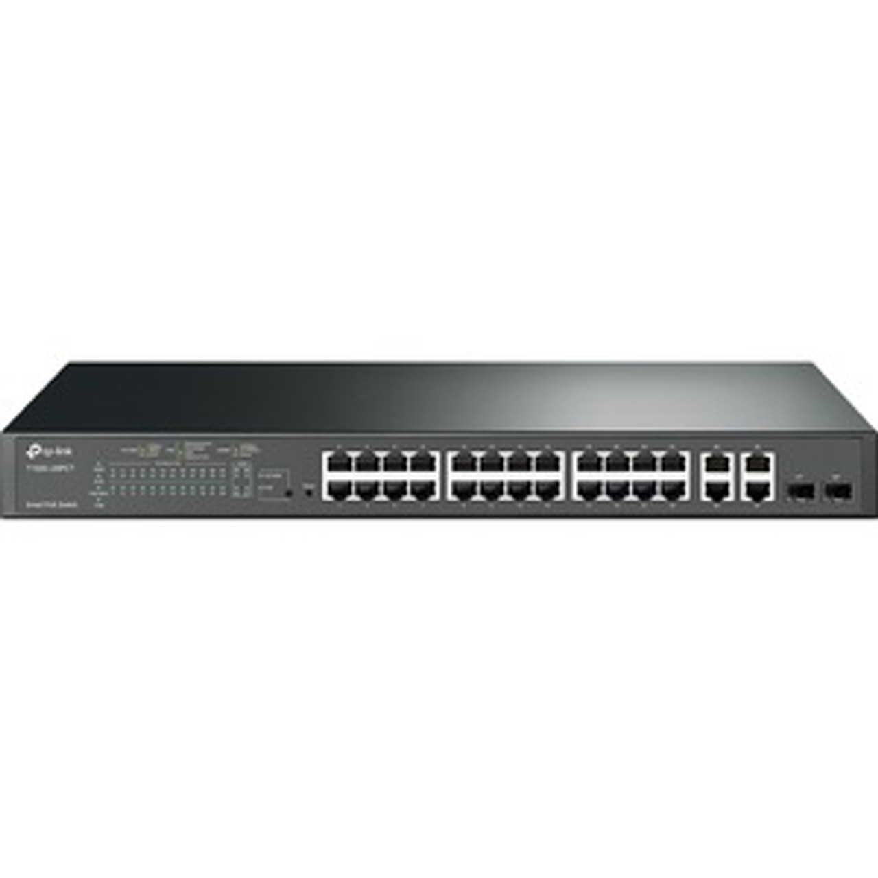 TL-SL2428P TP-Link 24-Port 10/100Mbps + 4-Port Gigabit Smart PoE+ Switch - 24 Ports - Manageable - 2 Layer Supported - 2 SFP Slots - 229.73 W Power Consumption