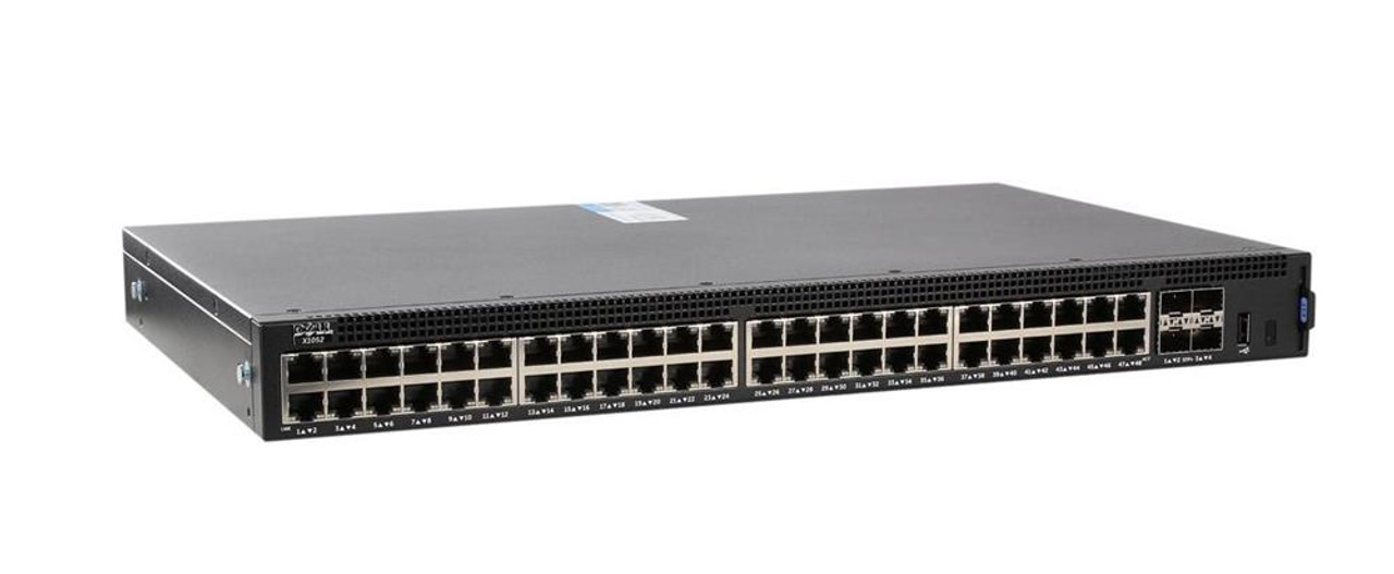 210-ADPN Dell X1052 48-Ports Layer2 Managed Switch with 4x 10Gbps SFP+ Ports (Refurbished)