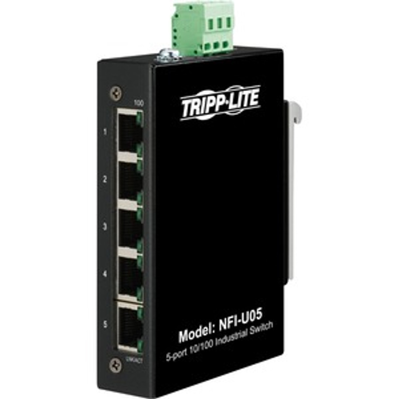 NFI-U05 Tripp Lite NFI-U05 Ethernet Switch - 5 Ports - Fast Ethernet - 10/100Base-T - TAA Compliant - 2 Layer Supported - 3 W Power Consumption - Twisted