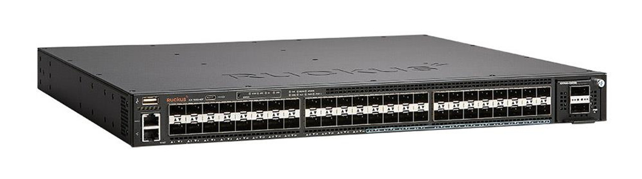 ICX7650-48F-E2 Ruckus Wireless ICX 7650-48F Layer 3 Switch - Manageable - 3 Layer Supported - Modular - 24 SFP Slots - 216 W Power Consumption - Optical Fiber - 1U