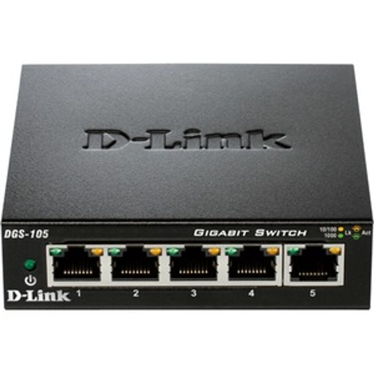 DGS-105GL D-Link DGS-105 Ethernet Switch - 5 Ports - 2 Layer Supported - 3.10 W Power Consumption - Twisted Pair -  (Refurbished)