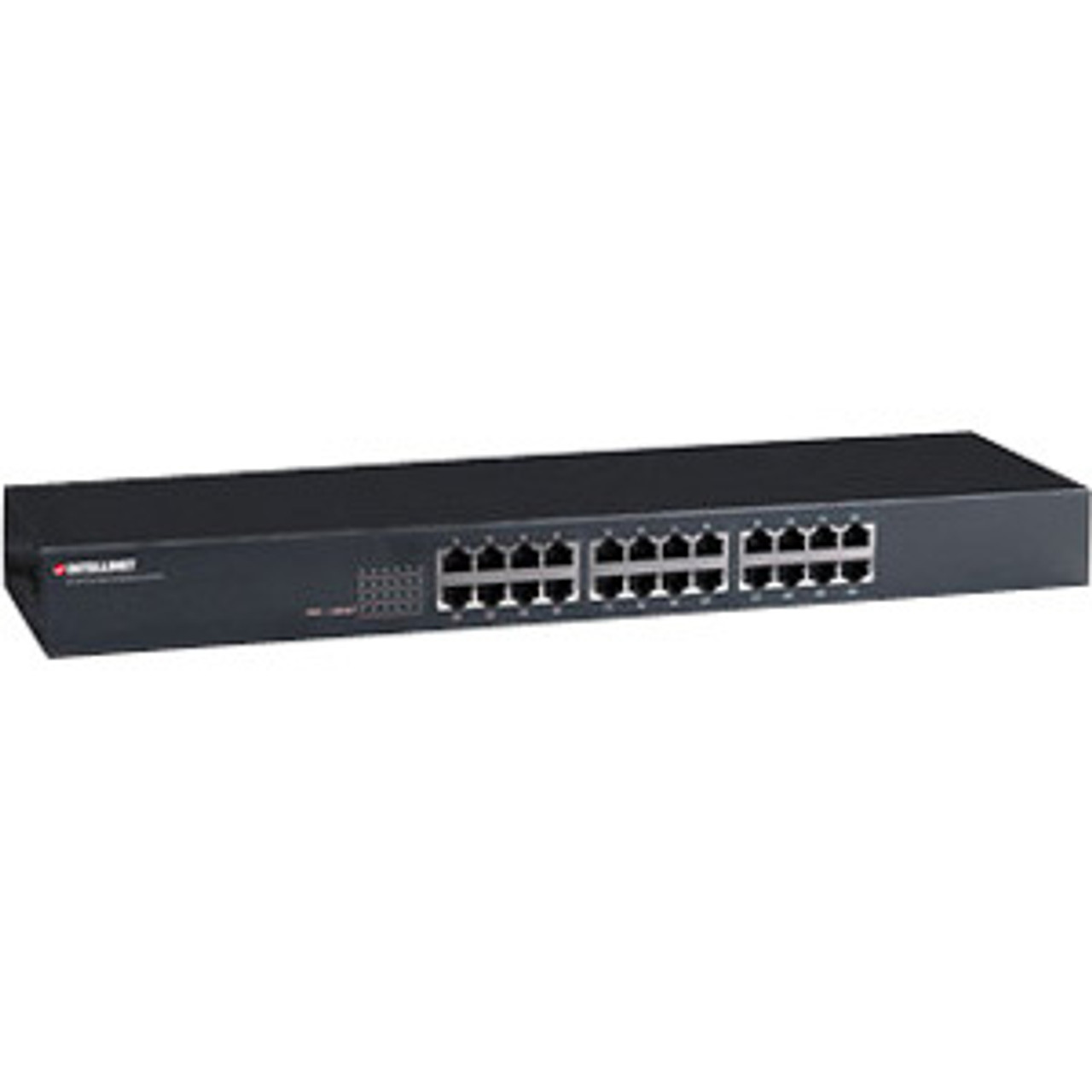 202 5762 Intellinet 24-Port Fast Ethernet Rackmount Switch - 24 Ports - Fast Ethernet - 10/100Base-TX - 2 Layer Supported - Power Supply - Twisted Pair - 1U