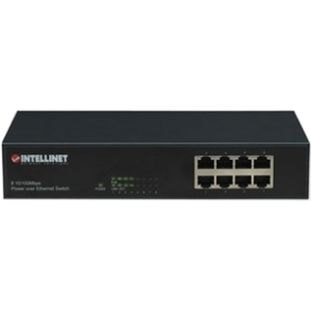 560412 Intellinet Network Solutions 8-Port PoE Office Switch - 8 x 7.3 Watts PoE Ports, Class 2 IEEE 802.3af Compliant, Endspan,  (Refurbished)