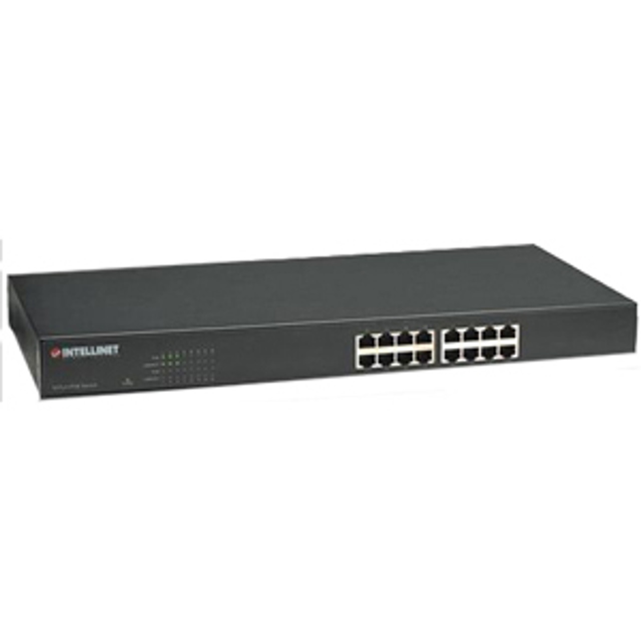 524155 Intellinet Network Solutions 16-Port Fast Ethernet Rackmount PoE Switch - 16 Ports - Fast Ethernet - 10/100Base-TX - 2 Layer Supported - Power
