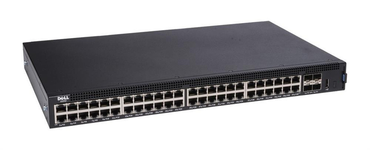 DN_X1052P_1.2 Dell X1052P Ethernet Switch - 48 Ports - Manageable - Gigabit Ethernet, 10 Gigabit Ethernet - 10/100/1000Base-TX, 1000Base-X, 10GBase-X - 2 Layer