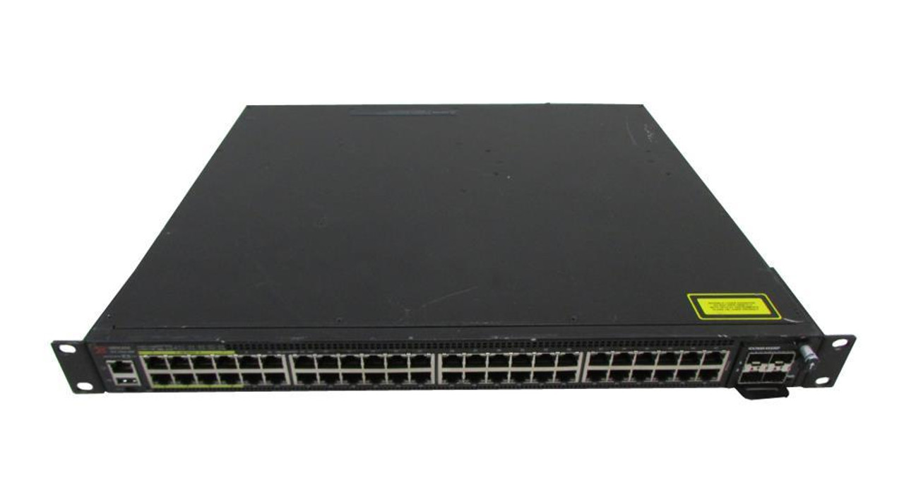 ICX7450-48P Brocade Layer 3 Switch 48 Network Manageable Twisted Pair, Optical Fiber Modular 3 Layer Supported 1U High Rack-mountable (Refurbished)
