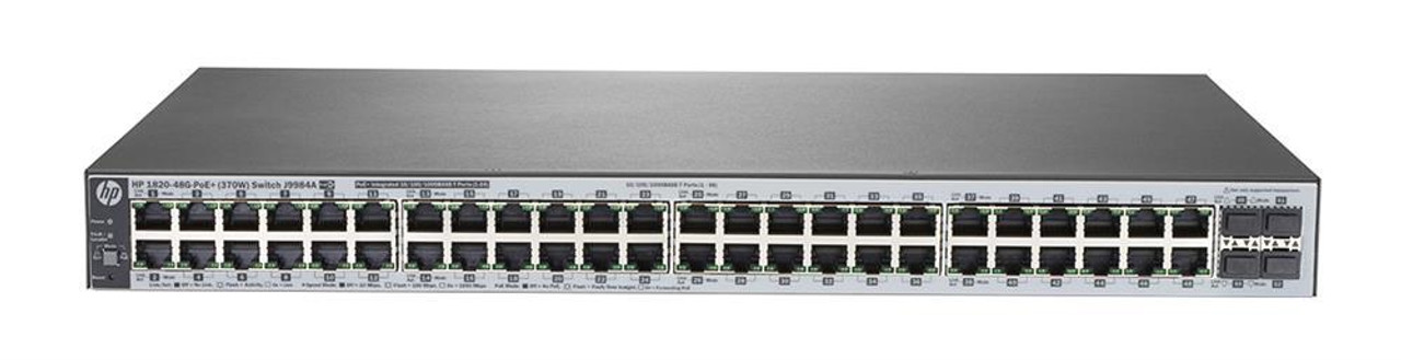 J9984A#B2C HPE 1820 48-Ports 48G PoE+ (370W) Switch (Refurbished)