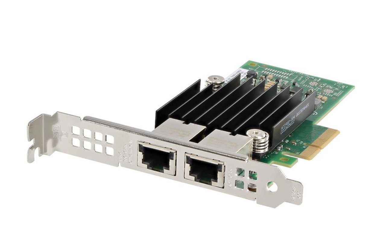 FKHKX Dell Intel X550-T2 Dual-Ports RJ-45 10Gbps 10GBase-T Gigabit Ethernet PCI Express 3.0 x4 Low Profile Converged Network Adapter
