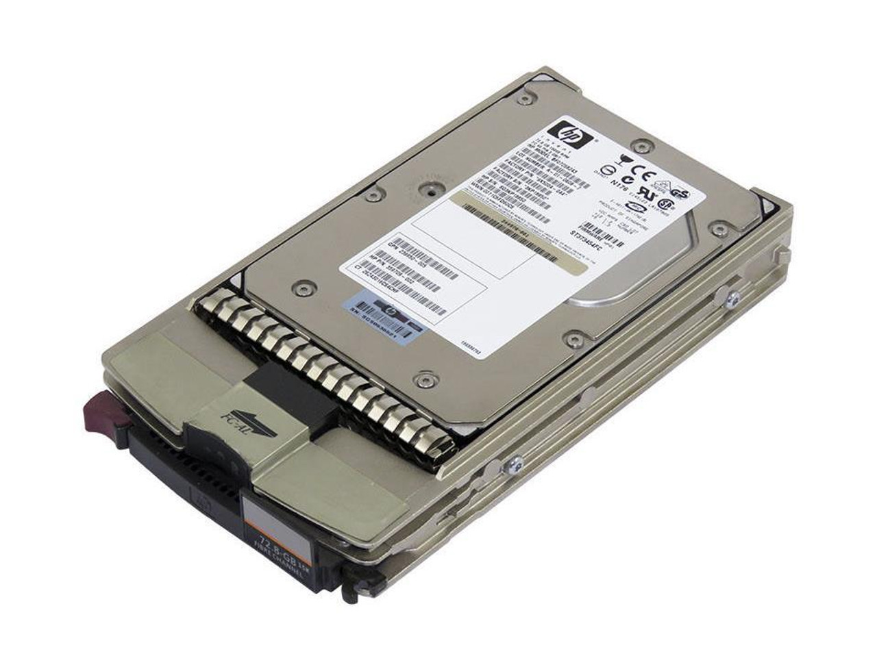 BF07258243 HP 72GB 15000RPM Fibre Channel 2Gbps Dual Port Hot Swap 3.5-inch Internal Hard Drive