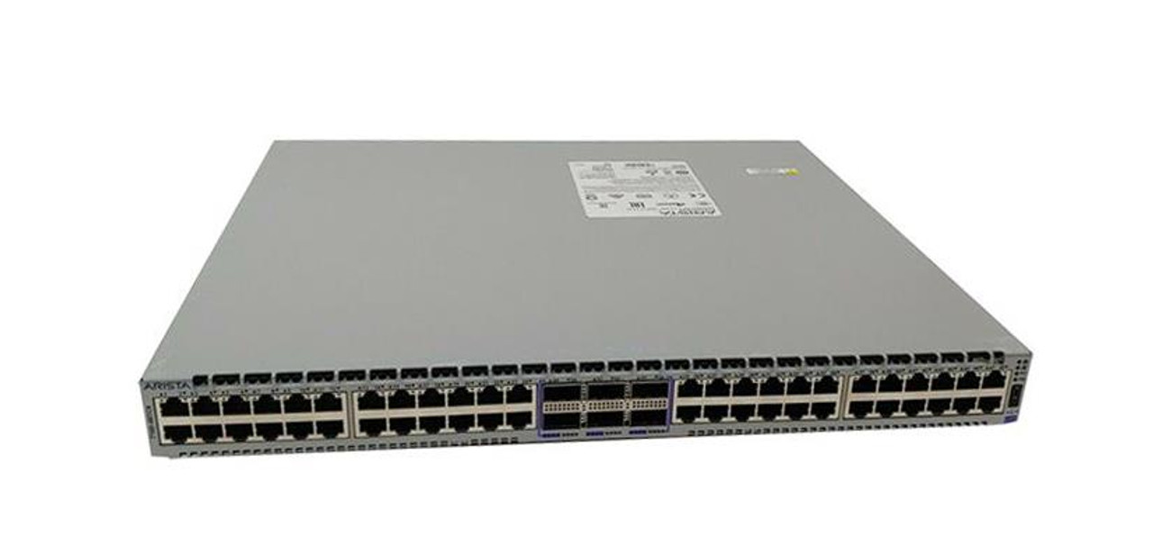 DCS-7160-48TC6-R Arista Networks 7160-48TC6 Layer 3 Switch - 48 Ports - Manageable - 3 Layer Supported - Modular - Twisted Pair, Optical Fiber - 1U High -