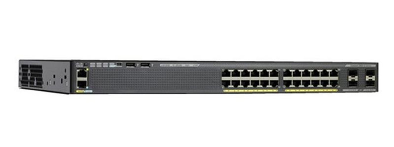 WS-C2960X-24PS-L-WS Cisco Catalyst 2960-x 24-Ports Gige Poe 370w 4 X