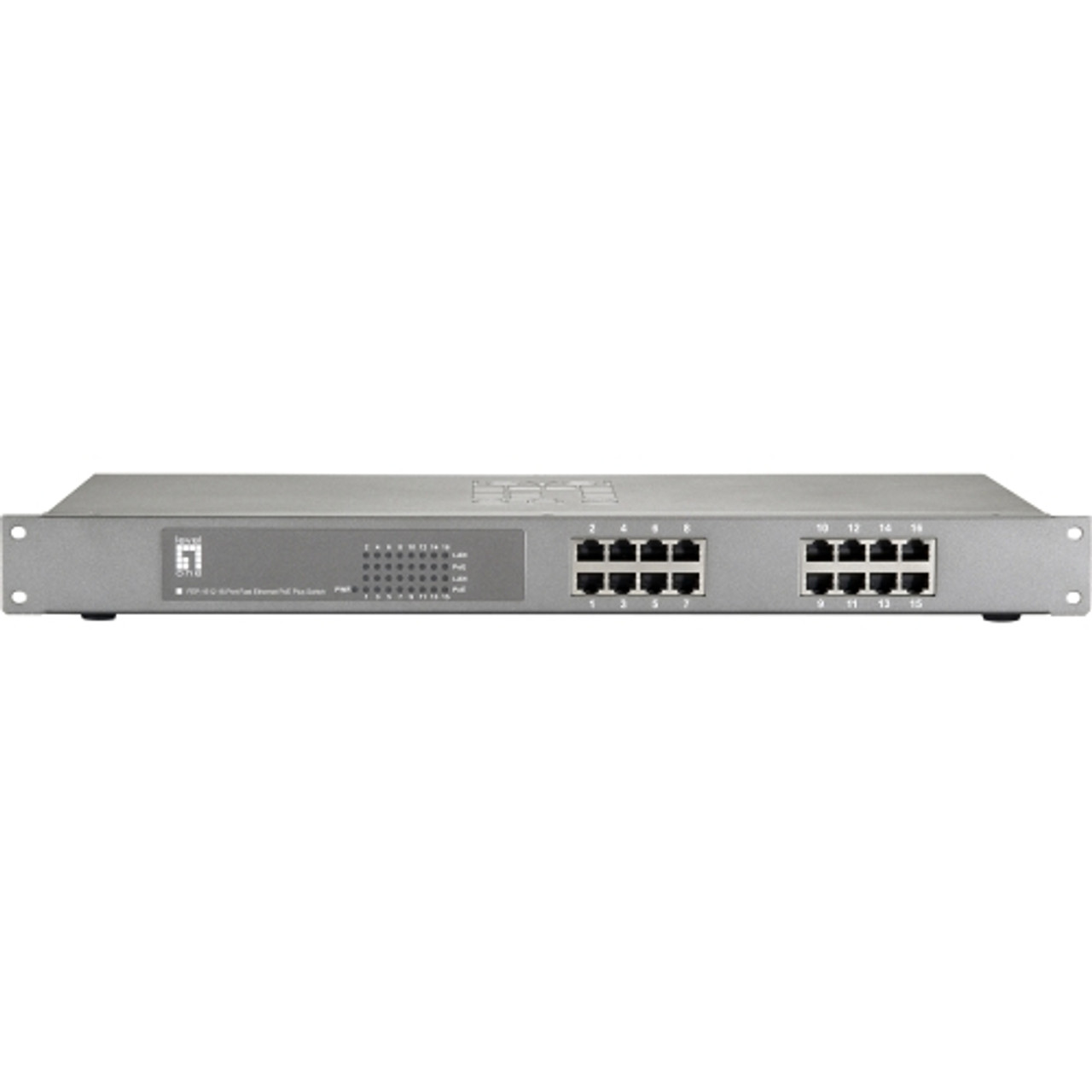 FEP-1612 LevelOne Ethernet Switch 16 x Fast Ethernet Network 2 Layer Supported 1U High Desktop, Rack-mountable (Refurbished)