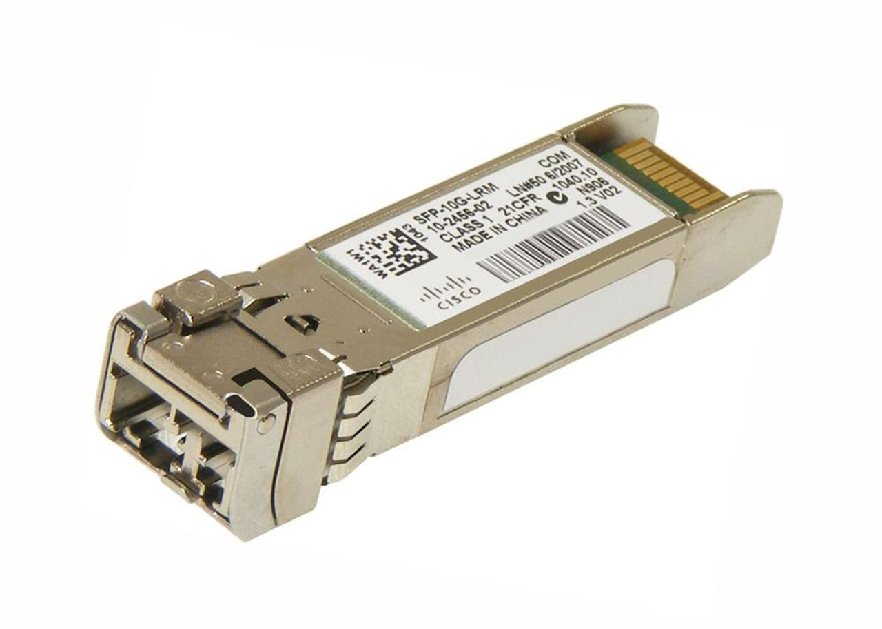 10-2456-02 Cisco SFP-10G-LRM 10Gbps 10GBase-LRM Multi-mode Fiber 220m 1310nm Duplex LC Connector SFP+ Transceiver Module