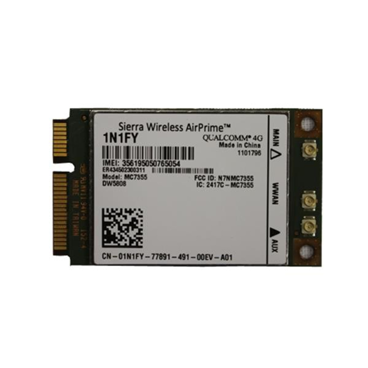 01N1FY Dell Sierra AirPrime 4G LTE/HSPA+ GPS 100Mbps Wireless Network Card