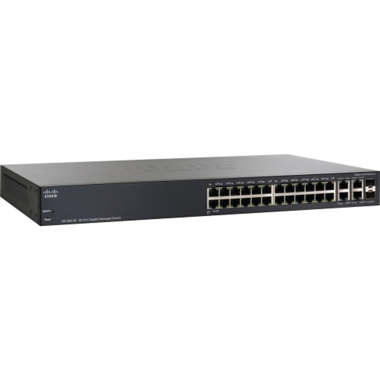 SRW2024-K9-AU Cisco Linksys 24-Ports RJ-45 10/100/1000 Gigabit Ethernet WebView Managed Switch with 2x Shared SFP Ports (Refurbished)