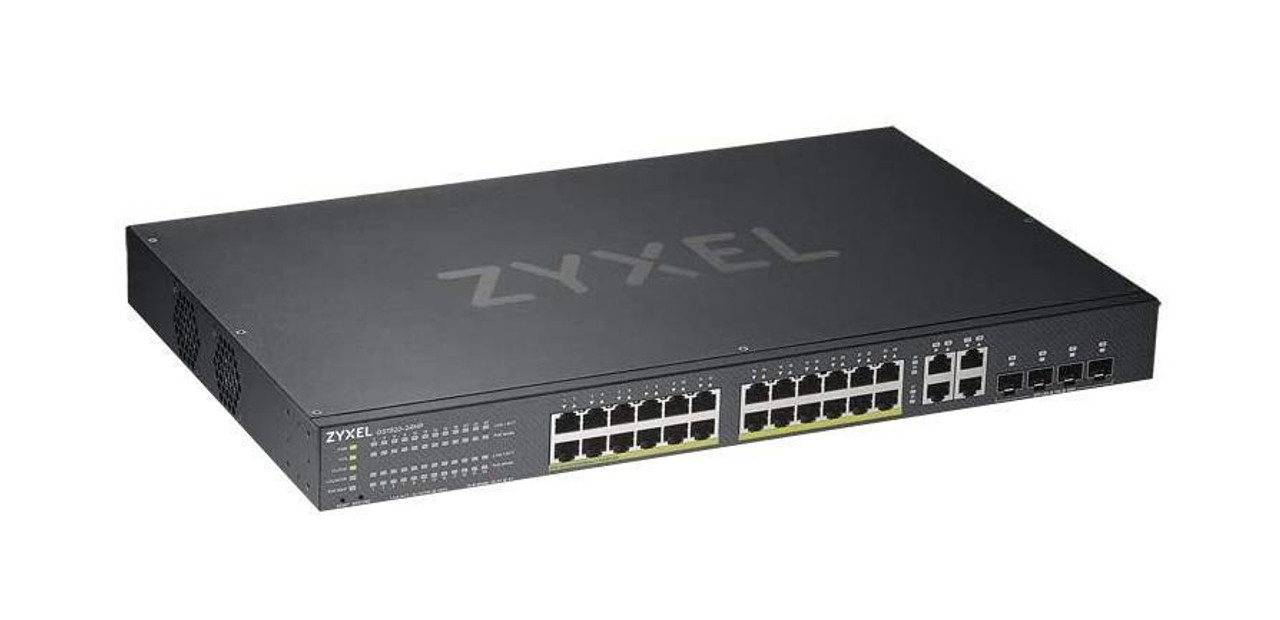 GS192024HPV2 Zyxel 24-Ports 10/100/1000Base-T RJ-45 PoE Manageable Layer4 Rack-mountable High Powered Gigabit Ethernet Hybrid Cloud Smart Switch with 4x SFP