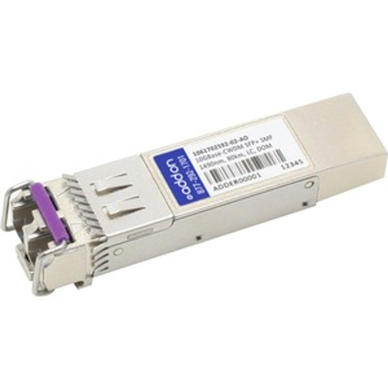 1061702592-02-AO AddOn 10Gbps 10GBase-CWDM Single-mode Fiber 80km 1490nm Duplex LC Connector SFP+ Transceiver Module for Adva Compatible
