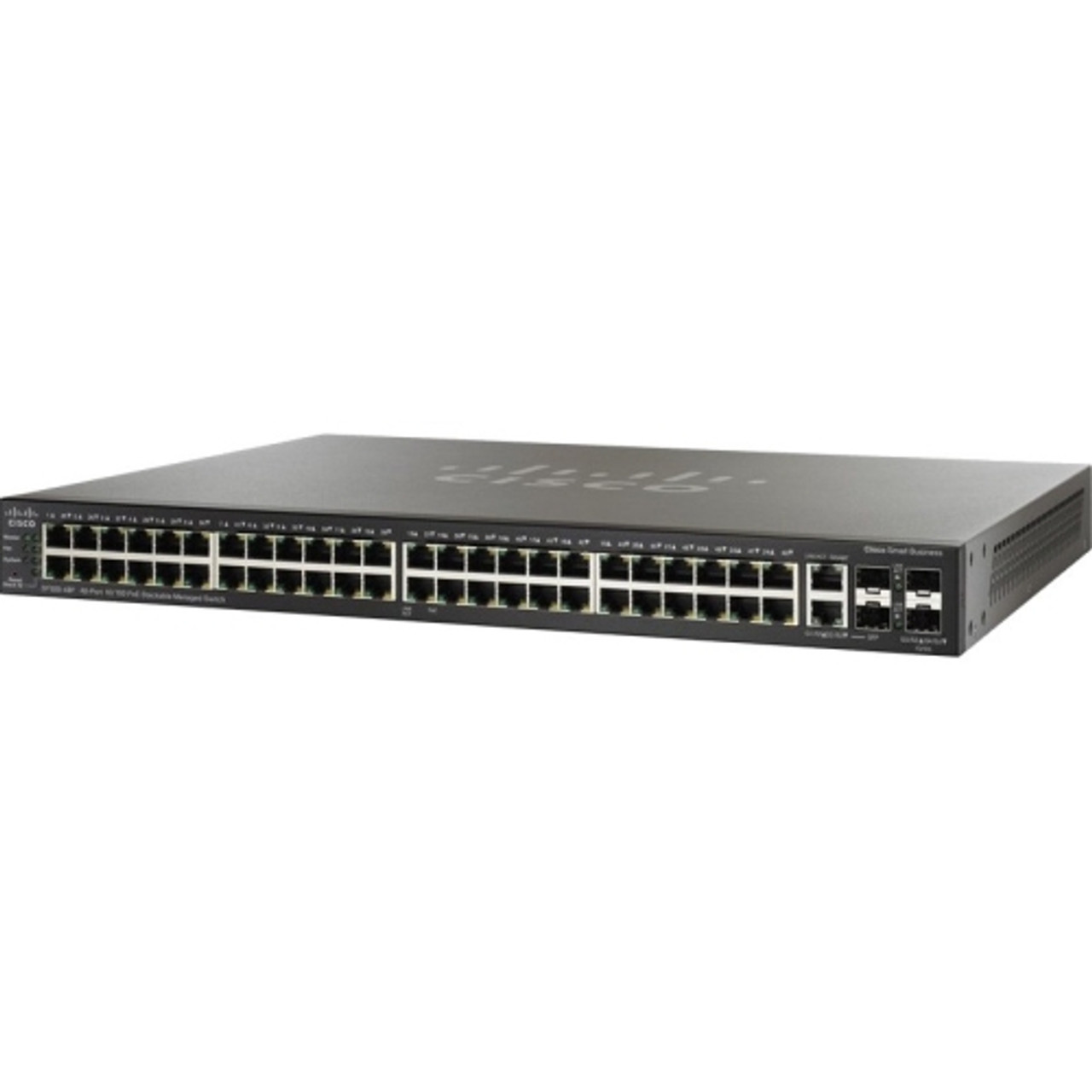 SF300-48P-RF-CPO Cisco SF300-48P 48-Ports 10 100 PoE Managed Switch with Gigabit Uplinks (Refurbished)