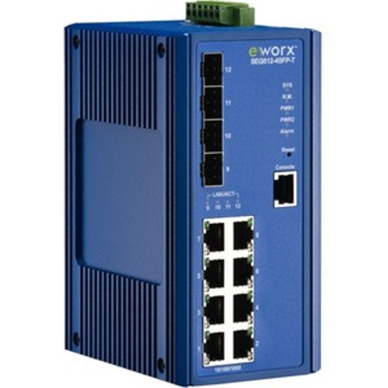 SEG512-4SFP-T B+B SmartWorx eWorx SEG512-4SFP-T Ethernet Switch - 8 Ports - Manageable - Fast Ethernet - 1000Base-X - 2 Layer Supported - Modular - 4 SFP Slots -