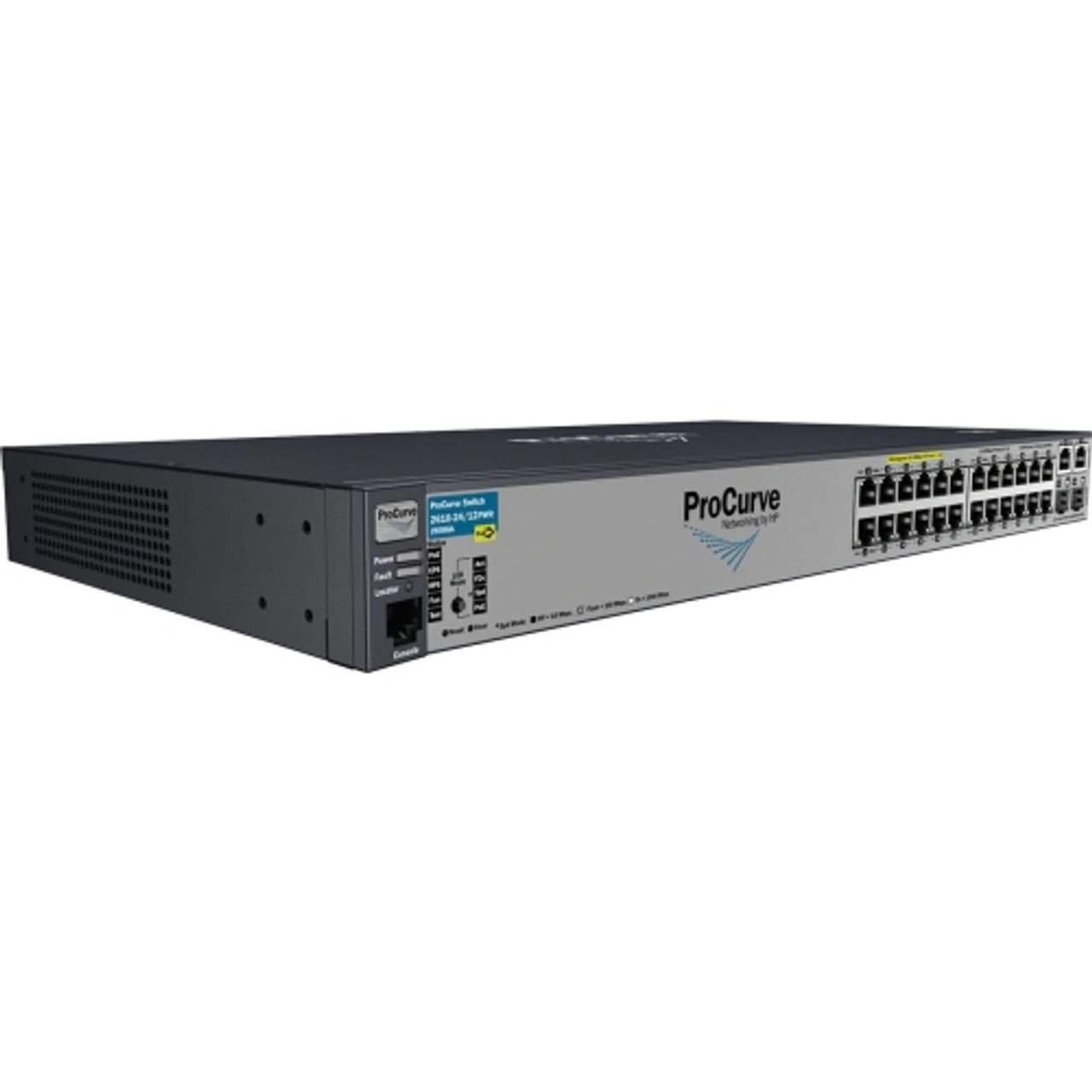 J9086AS HP ProCurve 2610-24PWR 24-Ports 10/100Base-TX RJ-45 PoE Auto-sensing Manageable Layer3 Rack-mountable 1U Ethernet Switch with 2x SFP (mini-GBIC)