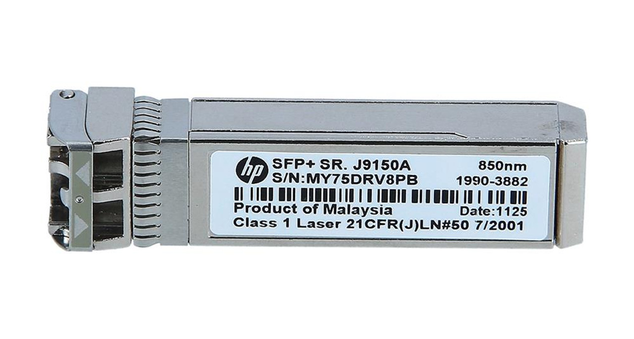 J9150A-CDW HP ProCurve X132 10Gbps 10GBase-SR Multi-mode Fiber 300m 850nm Duplex LC Connector SFP+ Transceiver Module